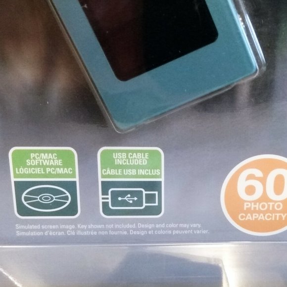 Shift3 Digital Photo Album with Keychain Digital Keychain-Blue-60 Pic. Capacity - Picture 5 of 9